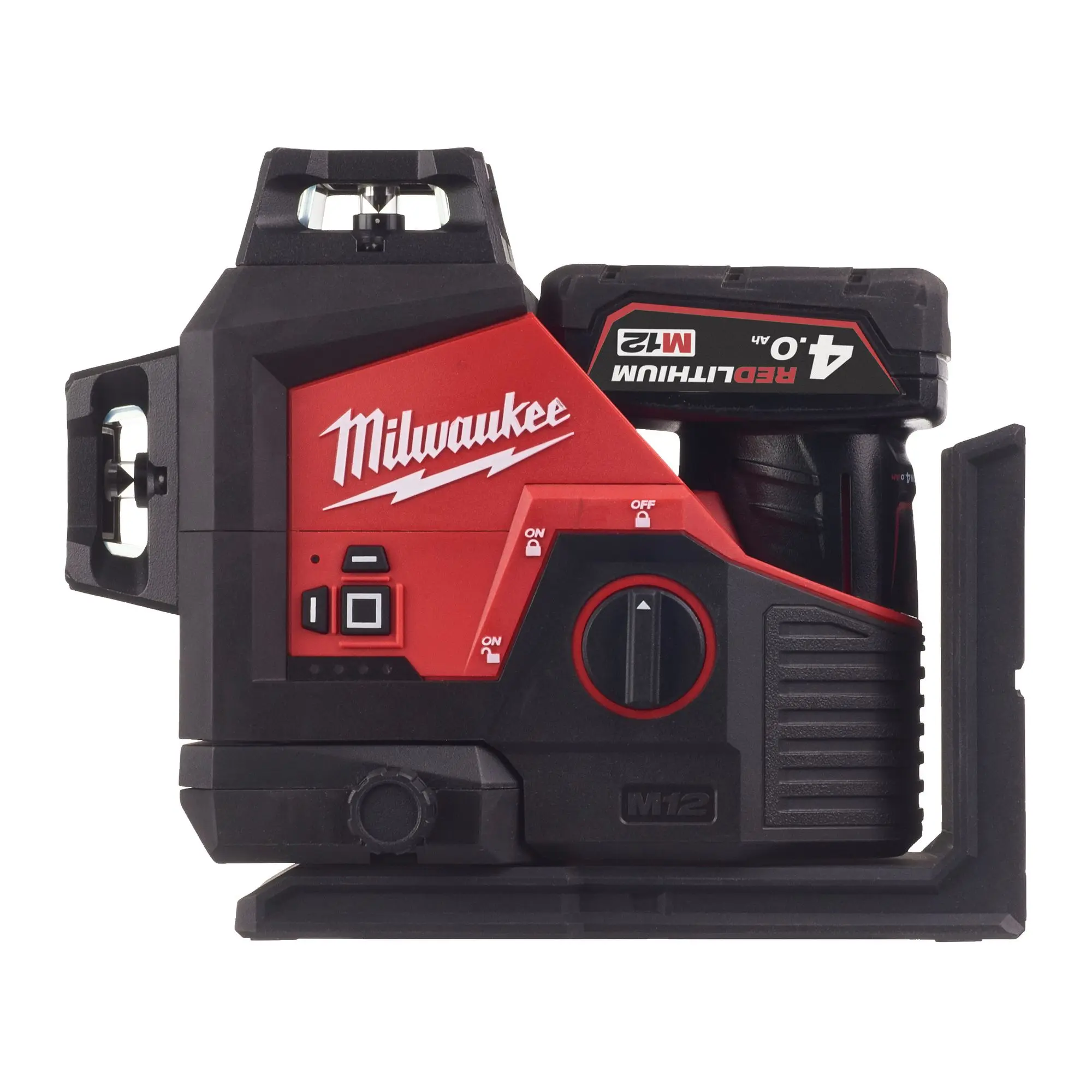 Produktfoto 1 von Milwaukee Kreuzlinienlaser 3 x 360° M123PL-401C 1x 4,0 Ah Akku + Lader im Koffer