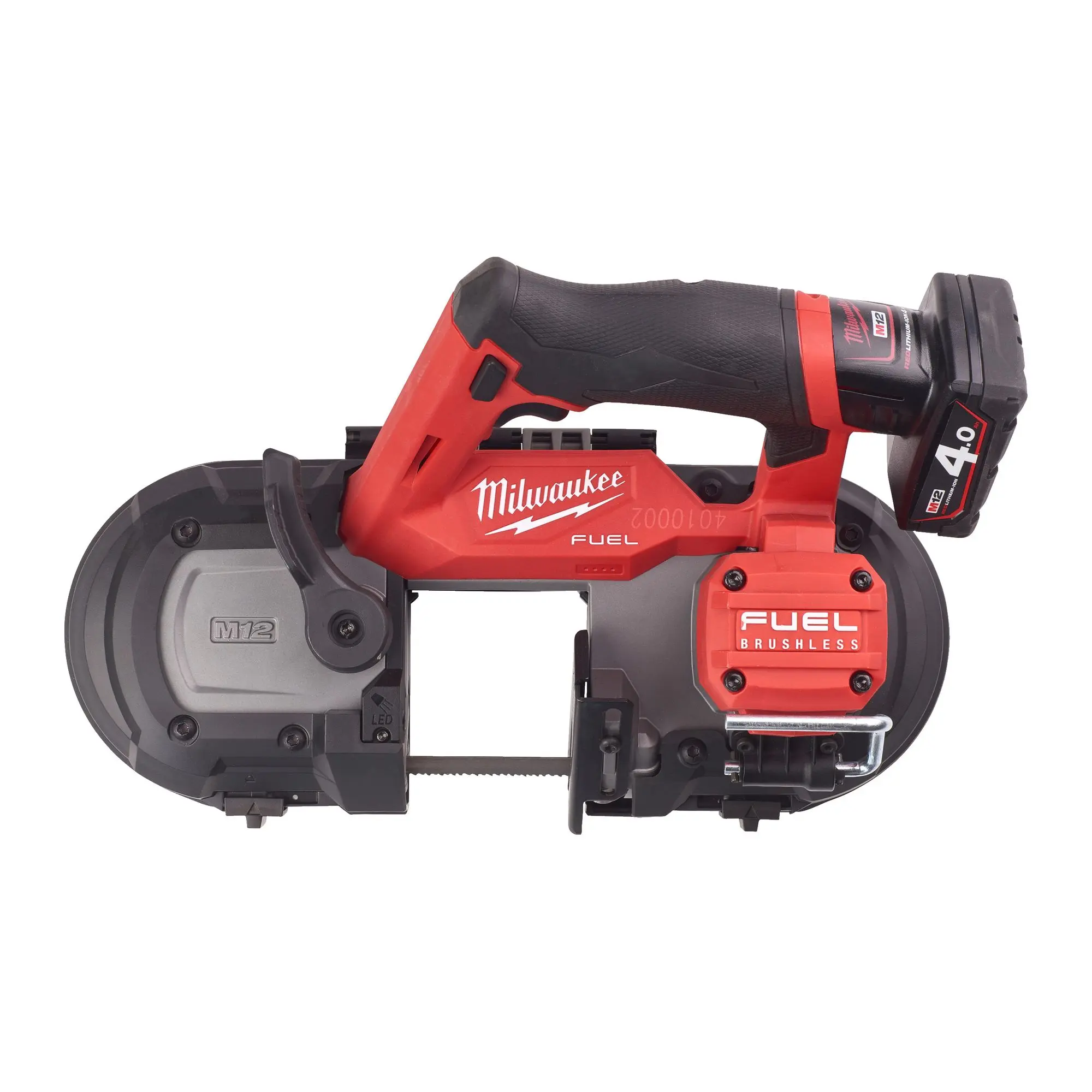 Produktfoto 1 von Milwaukee Akku-Bandsäge FUEL™ M12FBS64-402C 2x4,0 Ah + Lader im Koffer