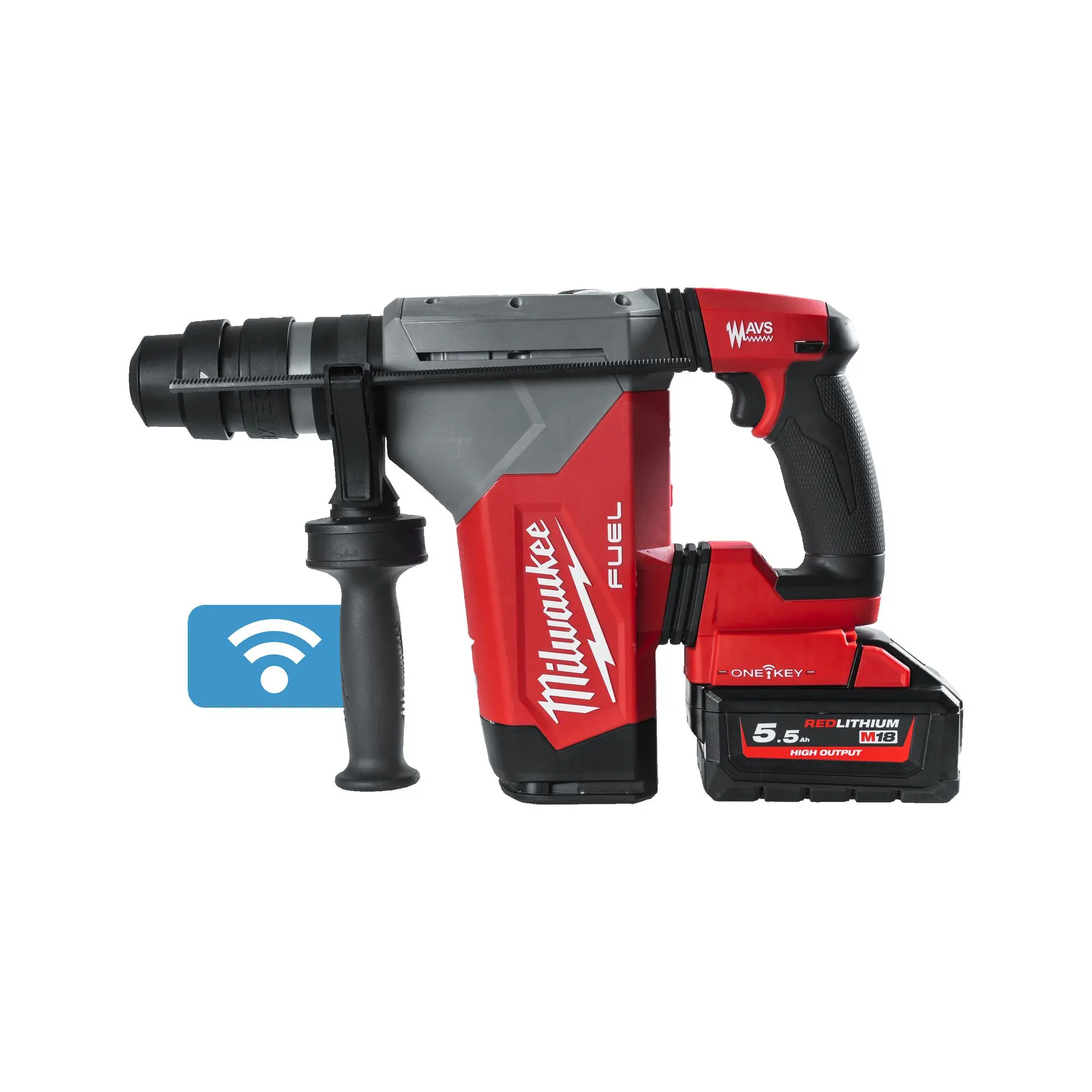 Produktfoto 1 von Milwaukee Akku-Kombihammer M18ONEFHPX-552X, 2x 5,5 HB und Ladegerät in HD-Box