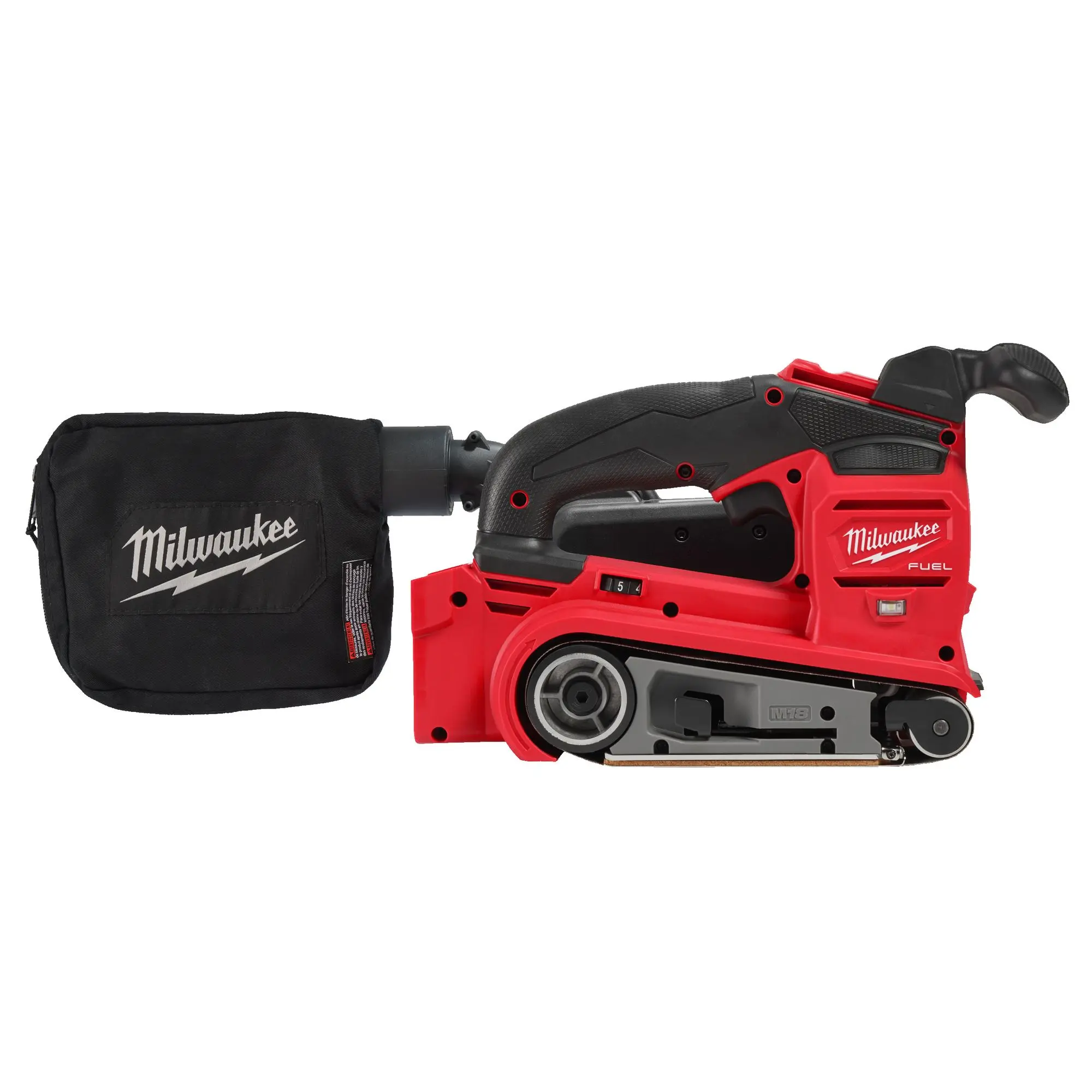 Produktfoto 1 von Milwaukee FUEL Akku-Bandschleifer M18FBTS75-0 ohne Akku und Ladegerät im Karton
