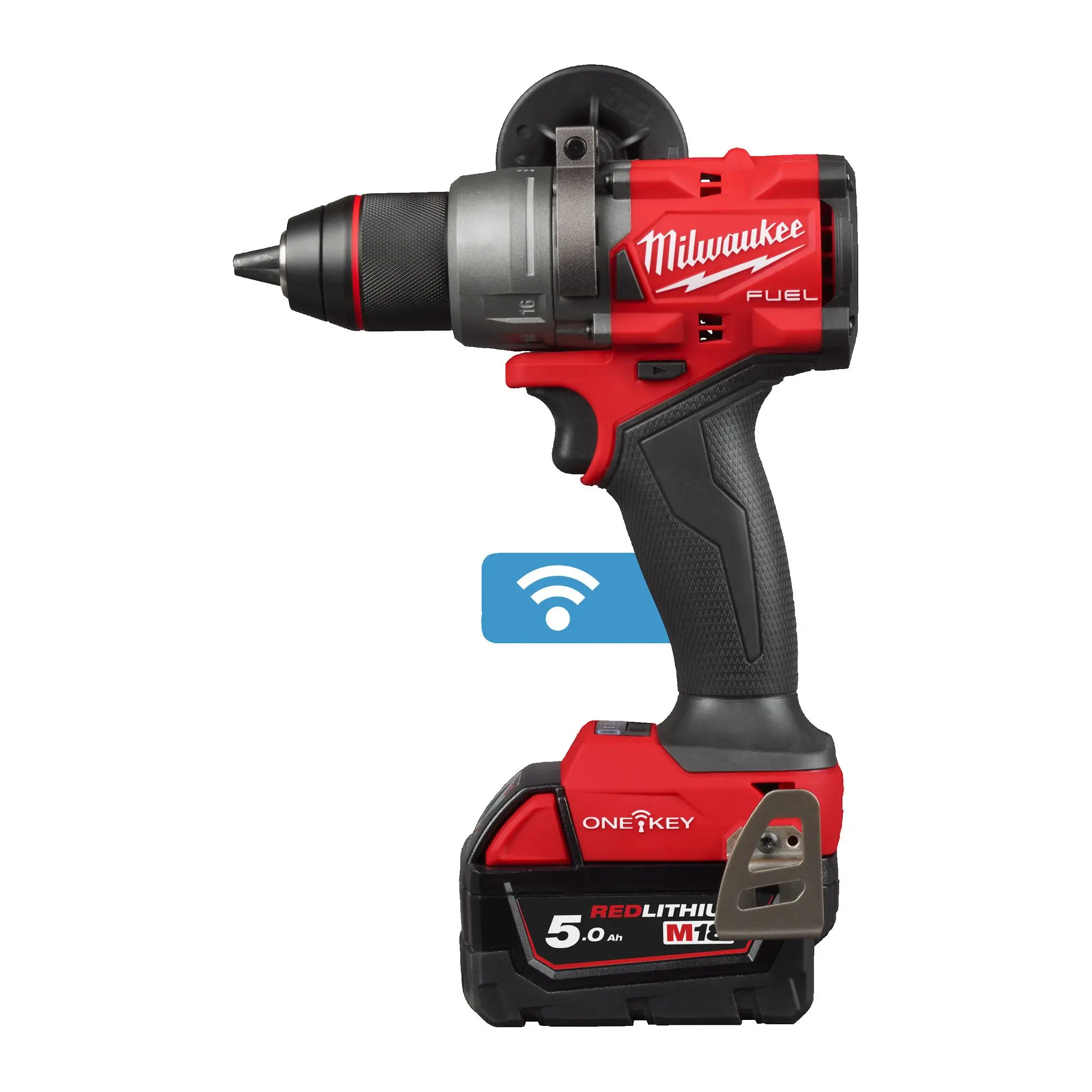 Produktfoto 1 von Milwaukee M18 FUEL ONE-KEY-Akku-Schlagbohrschrauber M18 ONEPD3-502X, 2x 5,0 Ah