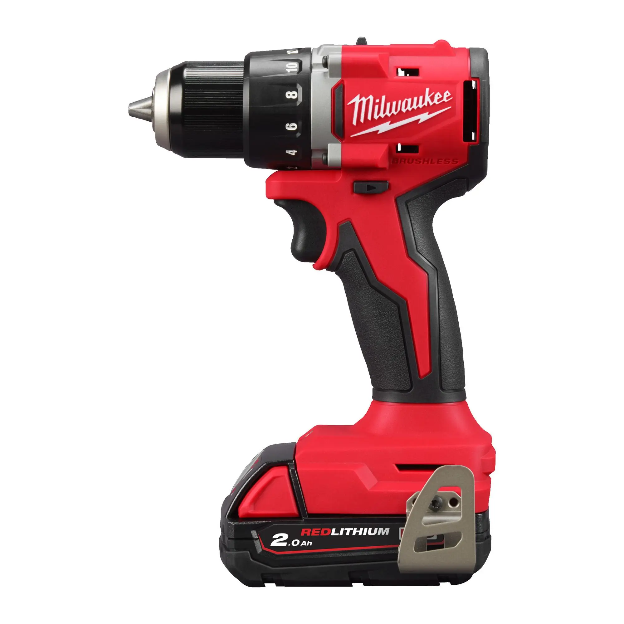 Produktfoto 1 von Milwaukee M18 Akku-Bohrschrauber M18 BLDDRC-202C, 2x2,0 Ah und Ladegerät