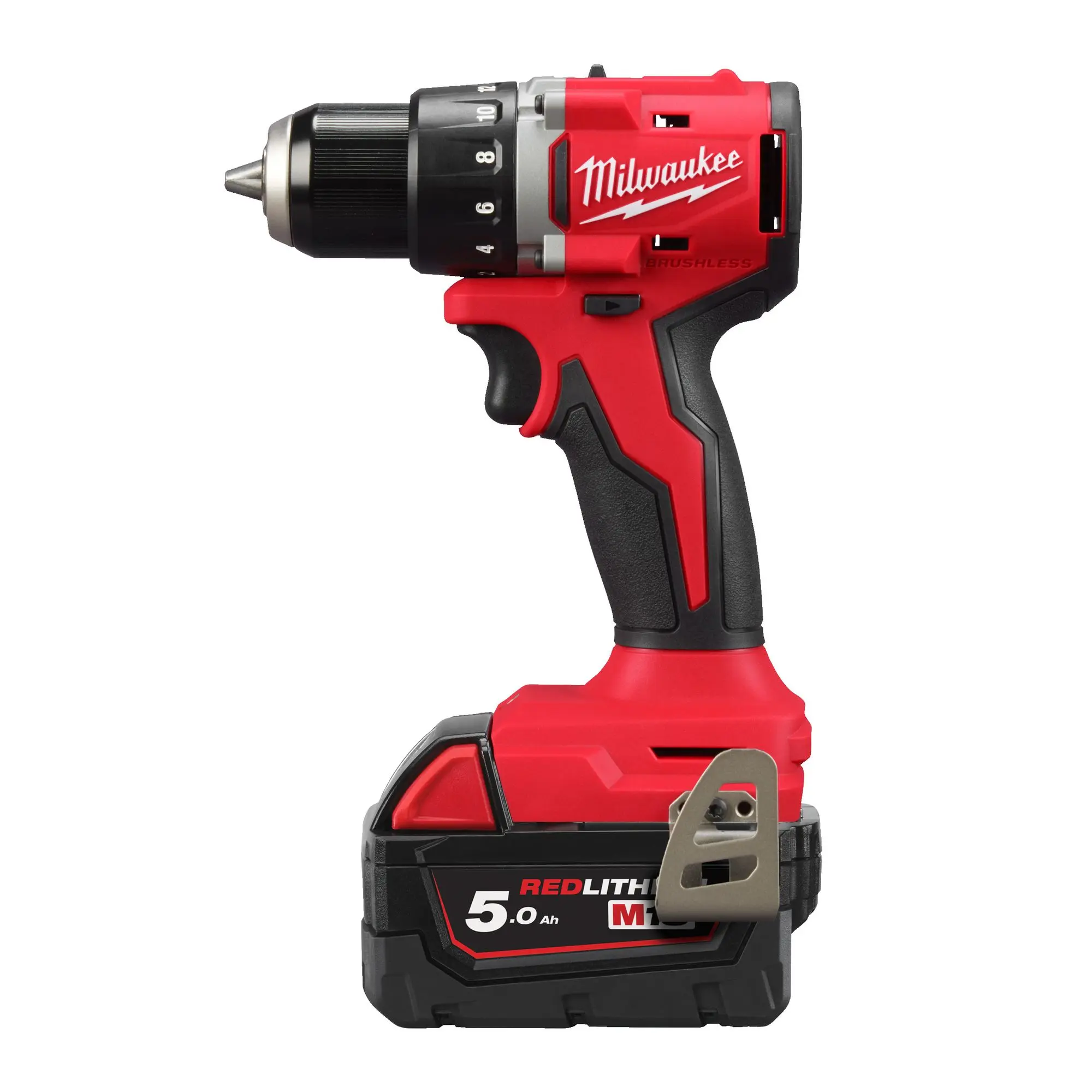 Produktfoto 1 von Milwaukee M18 Akku-Bohrschrauber M18 BLDDRC-502C, 2x 5,0 Ah und Ladegerät