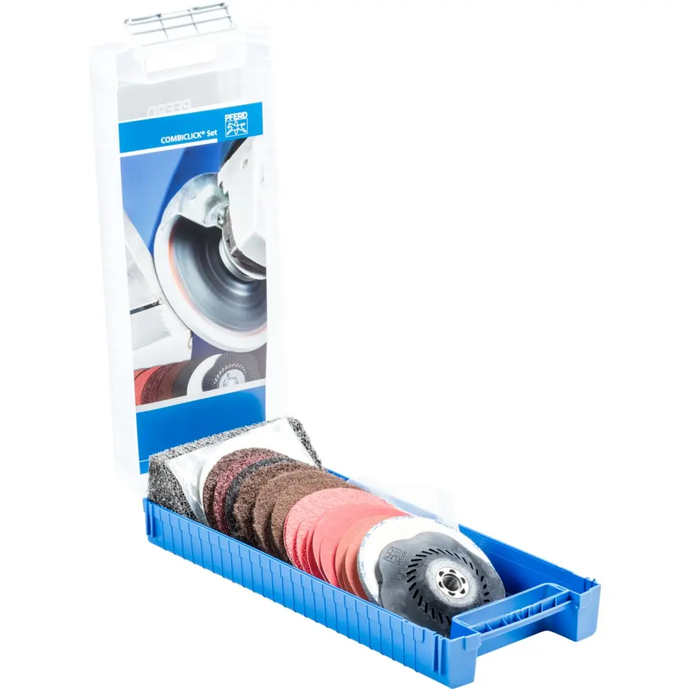 Produktfoto 1 von PFERD Tools 49350071, COMBICLICK Set 19-tlg. &Oslash; 115 mm