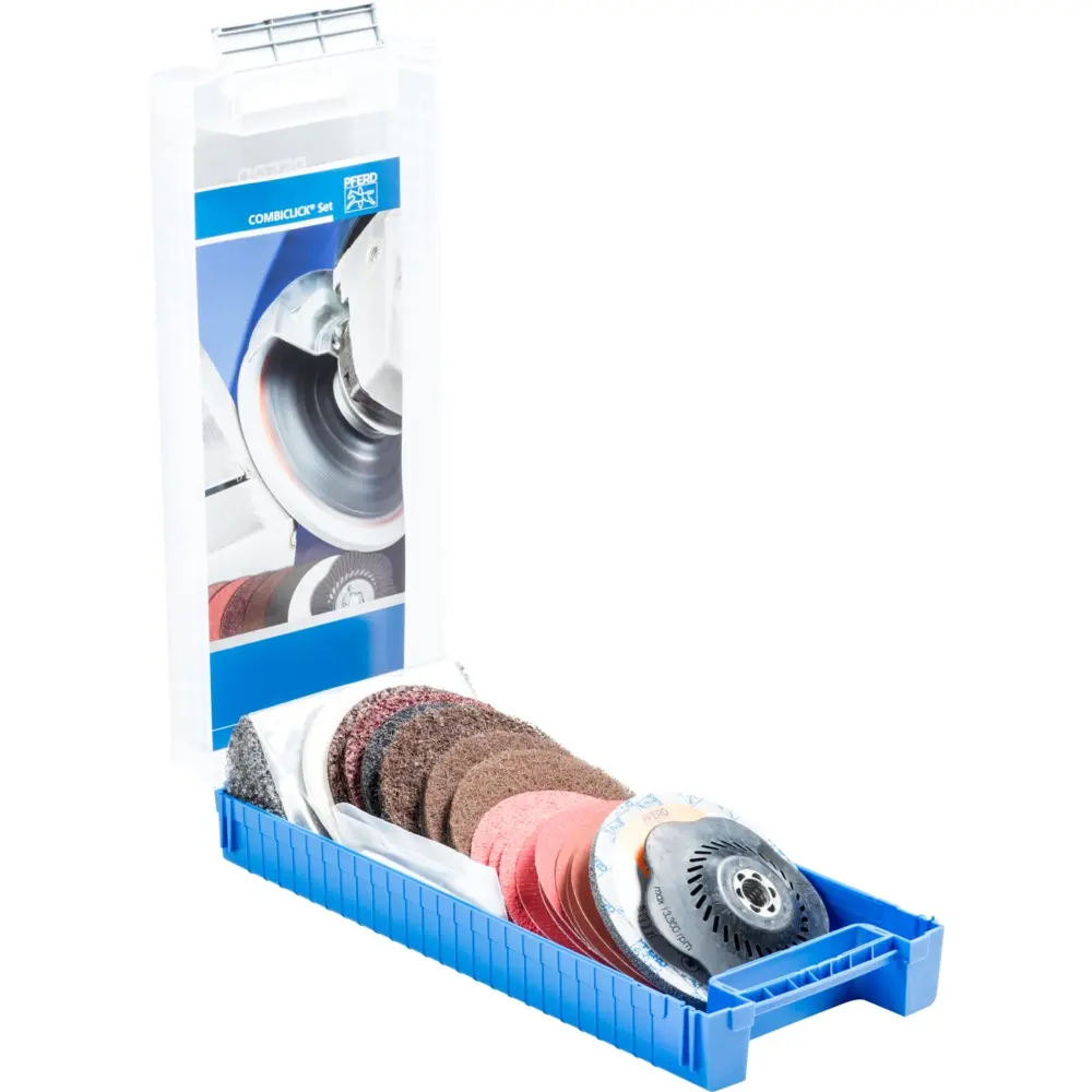 Produktfoto 1 von PFERD Tools 49350074, COMBICLICK Set 19-tlg. &Oslash; 125 mm