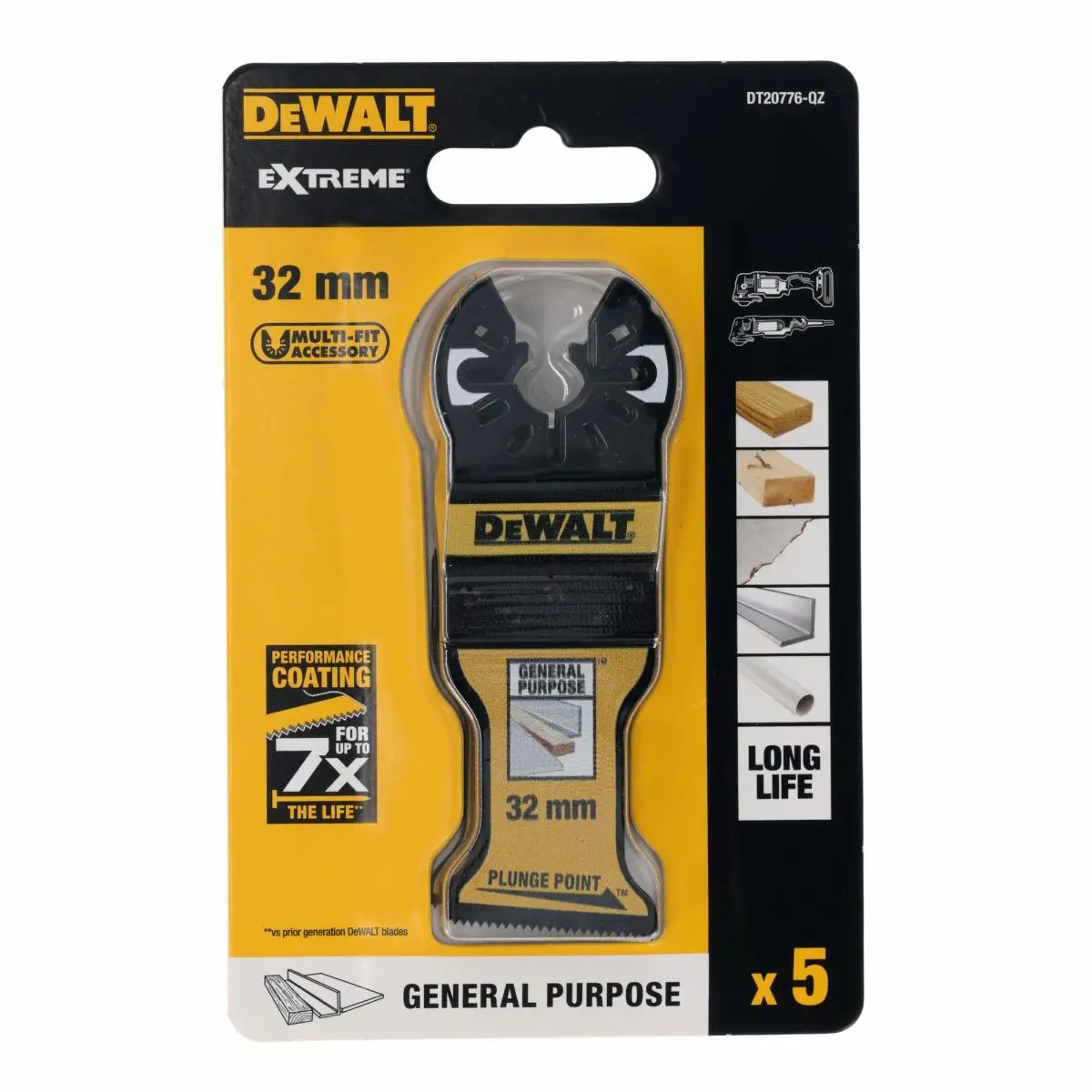 Produktfoto 1 von DeWalt DT20776-QZ, BiM Sägeblatt mit schräger Schnittfläche 32 mm