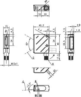 Produktfoto 1 von Leuze Electronic BCL 8 SM 102, Stationärer Barcodeleser