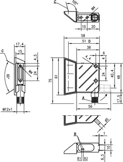 Produktfoto 1 von Leuze Electronic BCL 8 SN 100, Stationärer Barcodeleser