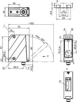 Produktfoto 1 von Leuze Electronic ODSL 96B M/D36-2000-S12, Optischer Abstandssensor