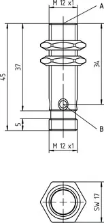 Leuze Electronic ISS 212MM/4NC-4E0-S12, Induktiver Sensor