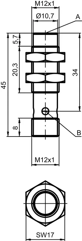 Produktfoto 1 von Leuze Electronic ISS 212MM/4NO-10N-S12, Induktiver Sensor