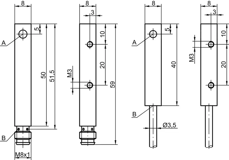 Produktfoto 1 von Leuze Electronic IS 288MP/4NO-1E5-S8.3, Induktiver Sensor