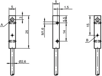 Produktfoto 1 von Leuze Electronic IS 255MP/4NO-1E5, Induktiver Sensor
