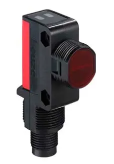 Produktfoto 1 von Leuze Electronic PRK28/2N-M12, Reflex-Lichtschranke polarisiert