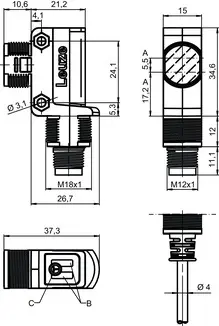 Leuze Electronic FT28.3/2N, Lichttaster energetisch