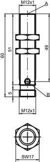 Produktfoto 1 von Leuze Electronic IS 212MM/4NC-2E0-S12, Induktiver Sensor