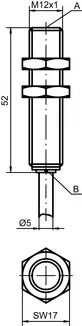 Produktfoto 1 von Leuze Electronic IS 212MM/2NC-2E0, Induktiver Sensor