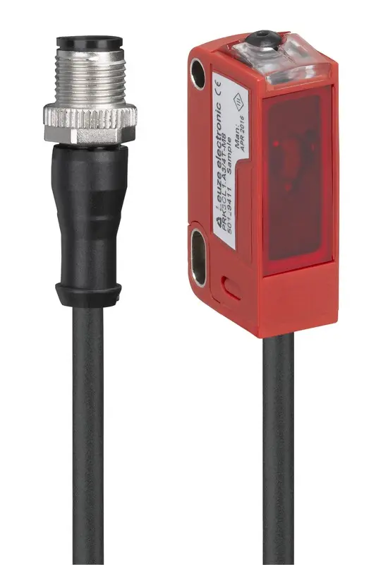 Produktfoto 1 von Leuze Electronic PRK3C.A3/4P-200-M12, Reflex-Lichtschranke polarisiert