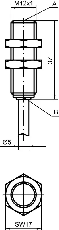 Produktfoto 1 von Leuze Electronic ISS 212MM/4NC-4E0, Induktiver Sensor