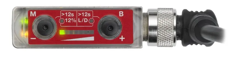 Produktfoto 1 von Leuze Electronic KRT18BM.V5/L6T-M12, Kontrasttaster