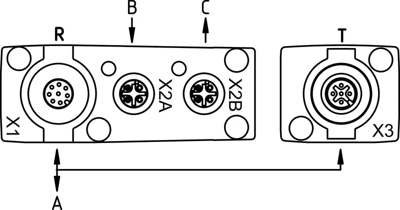 Produktfoto 1 von Leuze Electronic CML720i-R05-2800.A/PN-M12, Lichtvorhang Empfänger