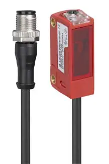 Produktfoto 1 von Leuze Electronic PRK3C.BA3/4P-200-M12, Reflex-Lichtschranke polarisiert