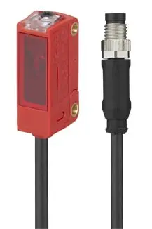Produktfoto 1 von Leuze Electronic PRK3C.BTT3/4P-200-M8, Reflex-Lichtschranke polarisiert