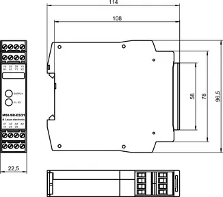 Produktfoto 1 von Leuze Electronic MSI-SR-ES31-01, Sicherheits-Relais