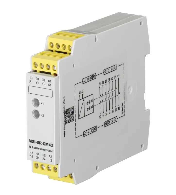 Produktfoto 1 von Leuze Electronic MSI-SR-CM43-03, Sicherheits-Relais