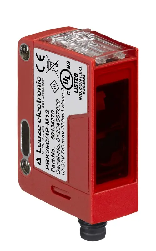 Produktfoto 1 von Leuze Electronic PRK25C.D/2N-M8, Reflex-Lichtschranke polarisiert