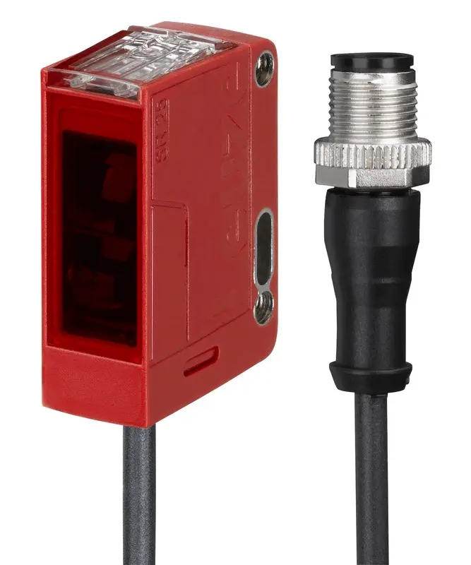 Produktfoto 1 von Leuze Electronic PRK25C.A/2N-200-M12, Reflex-Lichtschranke polarisiert