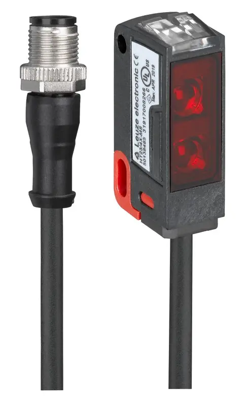 Produktfoto 1 von Leuze Electronic PRK23/4X-200-M12, Reflex-Lichtschranke polarisiert