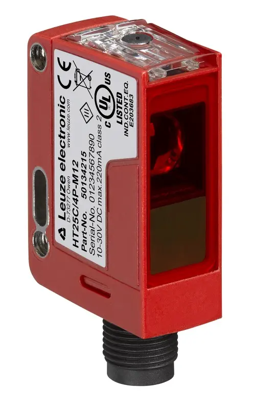 Produktfoto 1 von Leuze Electronic PRK25C.TT3/4P-M12, Reflex-Lichtschranke polarisiert