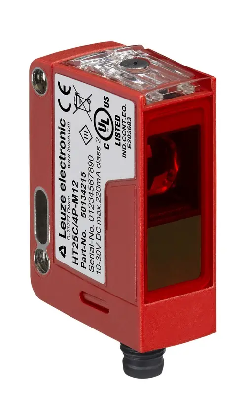 Produktfoto 1 von Leuze Electronic PRK25C.TT3/4P-M8, Reflex-Lichtschranke polarisiert