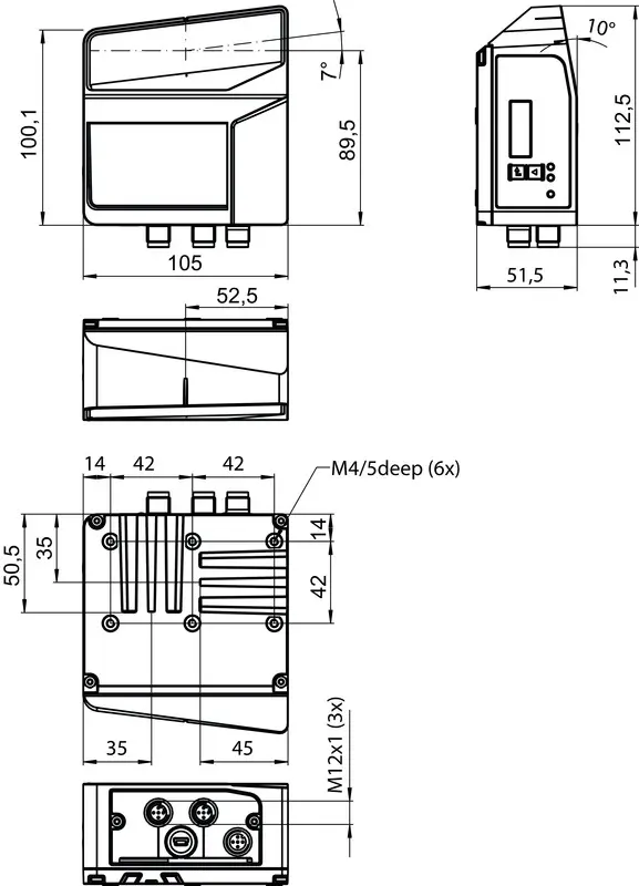 Produktfoto 1 von Leuze Electronic FBPS 607i 07 SM 110, Barcode Positioniersystem