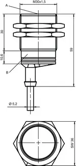 Produktfoto 1 von Leuze Electronic ISS 230MM/44-10E, Induktiver Sensor