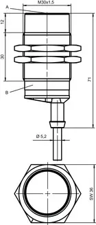 Produktfoto 1 von Leuze Electronic ISS 230MM/44-22N, Induktiver Sensor