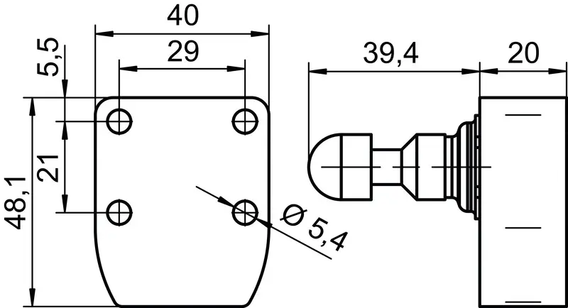 Produktfoto 1 von Leuze Electronic L300-B2-M41C3-SLM24-PB-UCA, Sicherheits-Zuhaltung