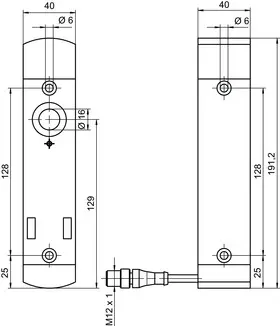 Produktfoto 1 von Leuze Electronic L250-P41ML-CB02M12S8-UCA, Sicherheits-Zuhaltung
