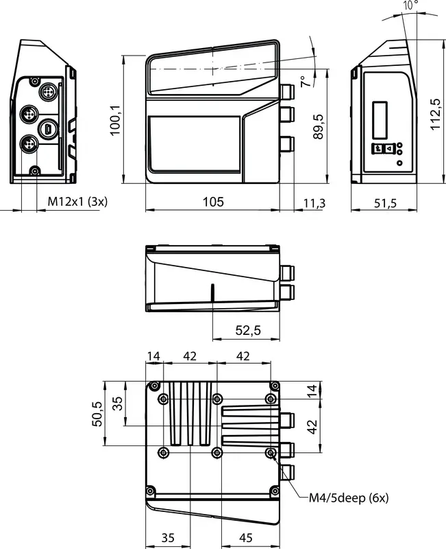 Produktfoto 1 von Leuze Electronic FBPS 617i 17 SM 100 D, Barcode Positioniersystem