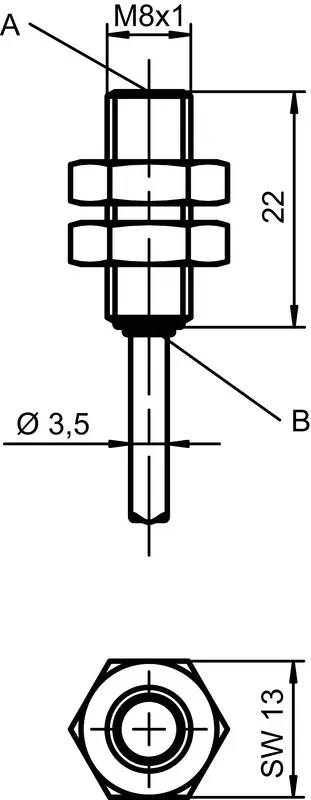 Produktfoto 1 von Leuze Electronic ISS 208MM/4NO-2E0, Induktiver Sensor