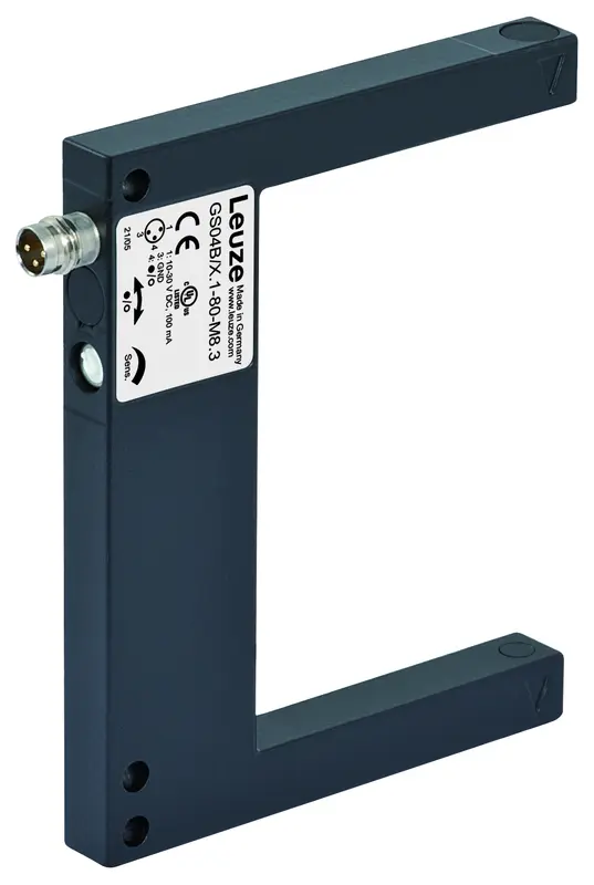 Produktfoto 1 von Leuze Electronic GS04B/P.1-80-M8.3, Gabel-Lichtschranke