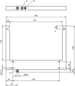 Produktfoto 1 von Leuze Electronic GS04B/N.1-170-M8.3, Gabel-Lichtschranke
