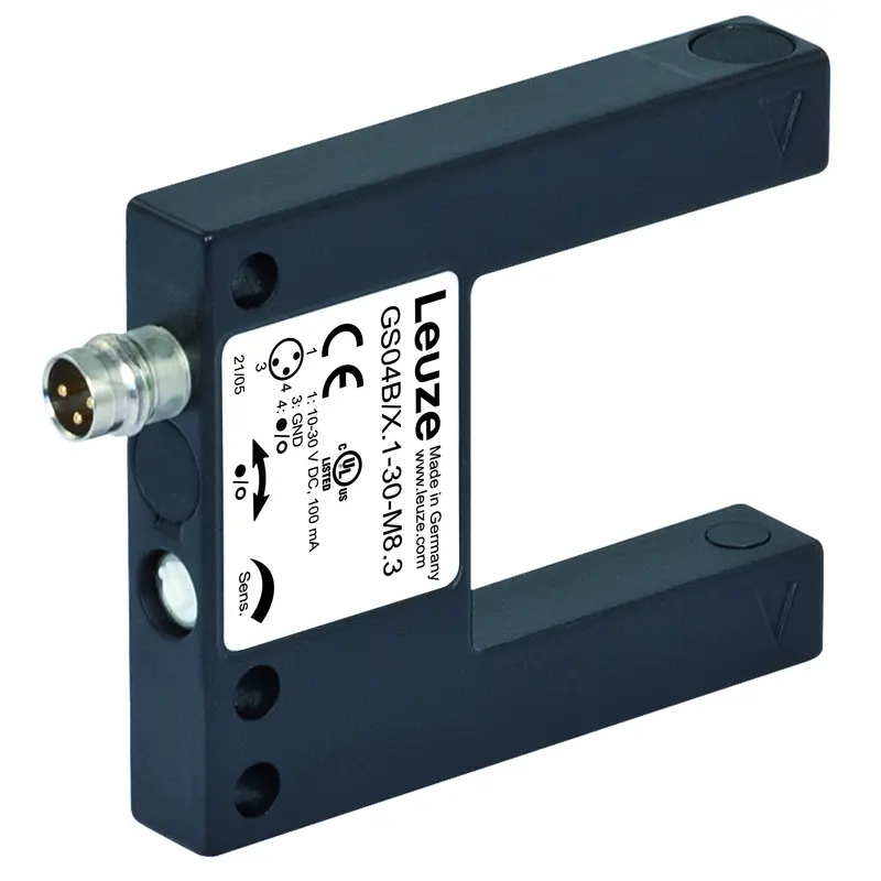 Produktfoto 1 von Leuze Electronic GS04B/N.1-30-M8.3, Gabel-Lichtschranke