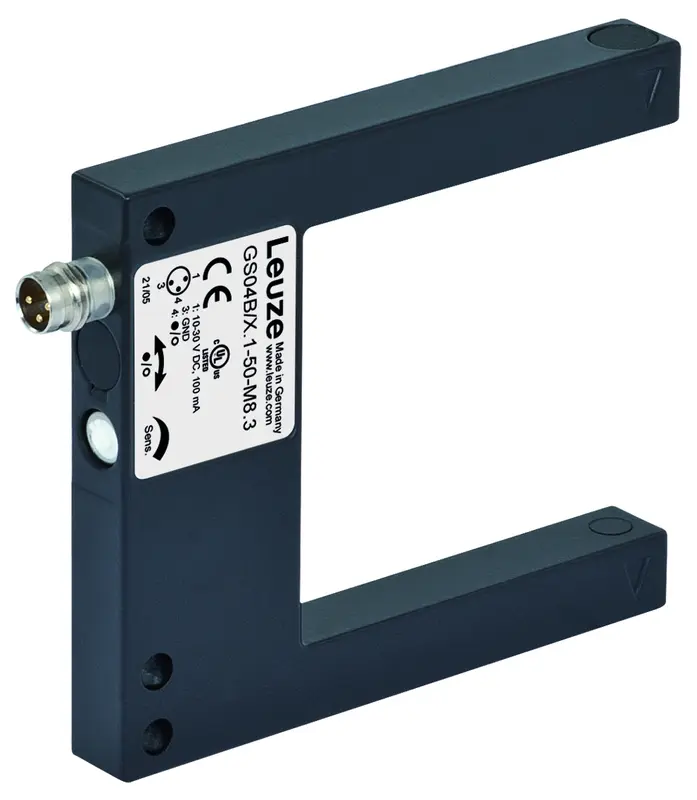 Produktfoto 1 von Leuze Electronic GS04B/N.1-50-M8.3, Gabel-Lichtschranke