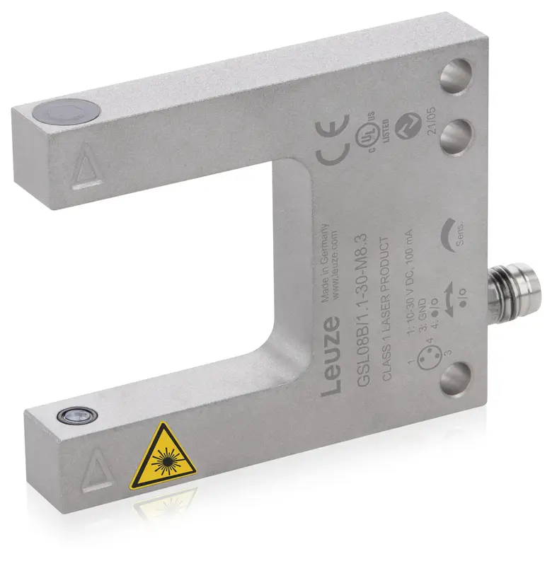 Produktfoto 1 von Leuze Electronic GSL08B/1.1-30-M8.3, Gabel-Lichtschranke