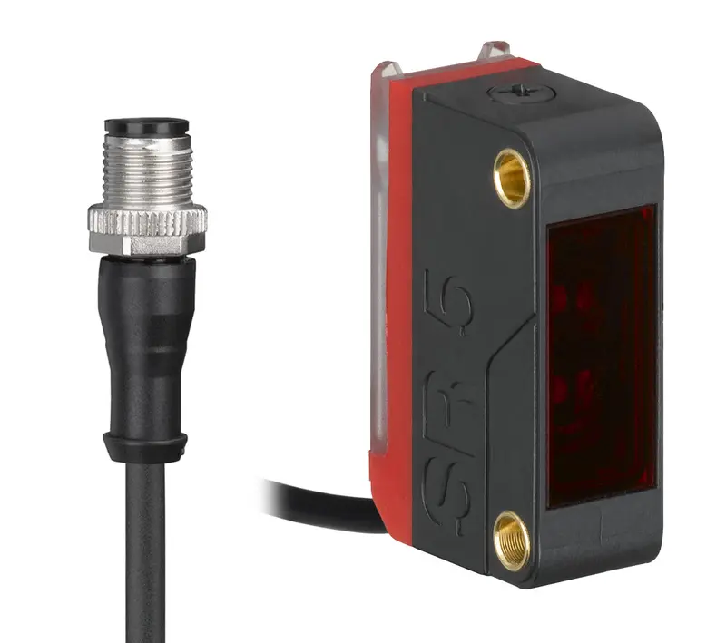 Produktfoto 1 von Leuze Electronic HT5B/4X-200-M12, Taster Hintergrundausblendung