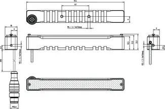 Produktfoto 1 von Leuze Electronic IL BA 012/130 RD 301 L D, Beleuchtung