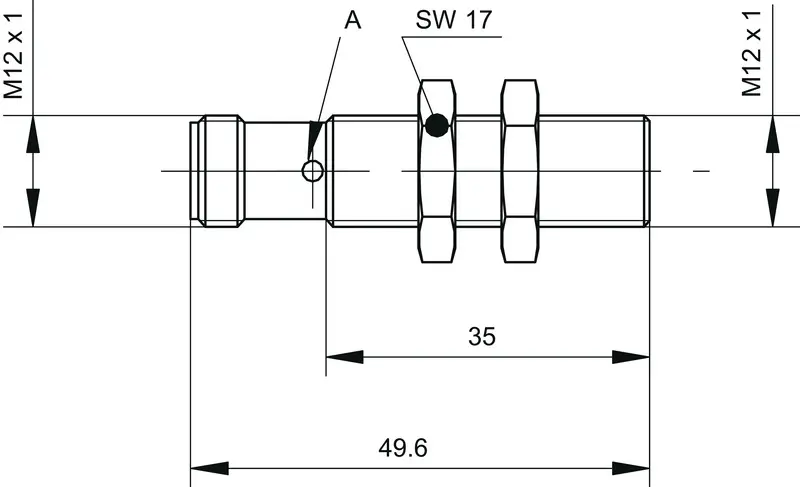 Produktfoto 1 von Leuze Electronic HTU412B-500/L6T-M12, Ultraschall Taster