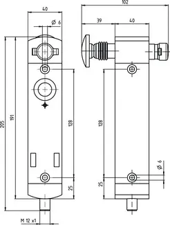 Produktfoto 1 von Leuze Electronic L250-P41SL-M12B12-KYPB-UCA, Sicherheits-Zuhaltung